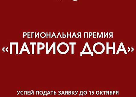 В Ростовской области учреждена премия для молодых патриотов