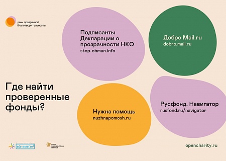 В России впервые пройдет День прозрачной благотворительности